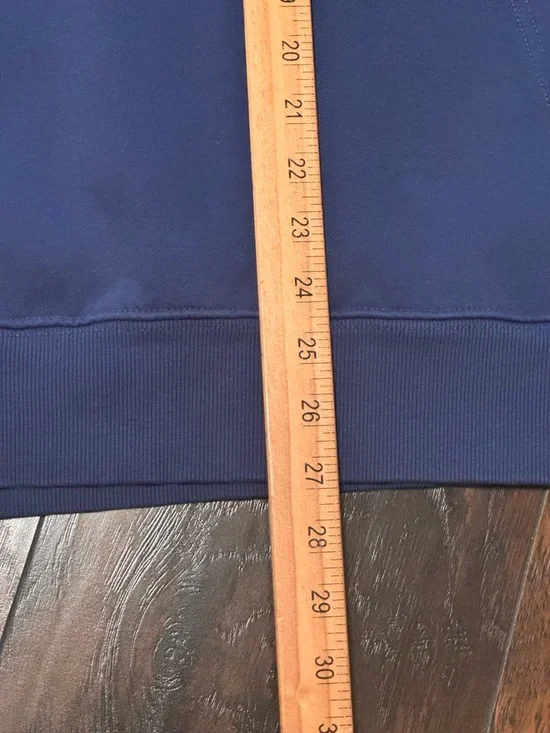The North Face Hoodie Mens XXL Navy Sweatshirt Long Sleeve Hooded Big Logo - Picture 4 of 10